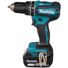 Makita DHP485SFX5 18V Brushless Combi Drill With 1 x 3.0Ah Battery, Charger And 101 Built In Accessory Set