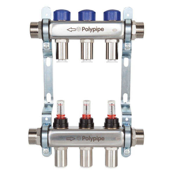 Manifold Push-Fit Stainless Steel 2 Port