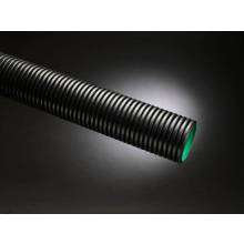 NAYLOR METRODRAIN 300mm x 6m SOLID TWINWALL BLACK PLAIN ENDED PIPE BBA GREEN INNER 71304