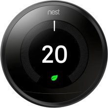 NEST LEARNING THERMOSTAT 3RD GENERATION BLACK T3019GB/T3029EX