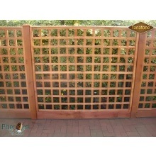 Nwp Tanalised Brown Heavy Duty Square Trellis 6 X 1' Fence Panel