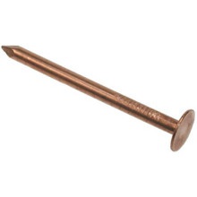 OJ Round Wire Copper Slate Nails - 1kg Polybag - 38x2.65mm