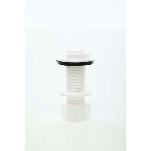 Polypipe P/Fit VP49 21.5mm Str.Tank Conn White