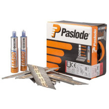 PASLODE 141076 3.1 x 90mm BRIGHT STRAIGHT NAILS & 2 FUEL CELLS FOR IM90I (BOX 2200)