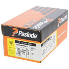 PASLODE 141257 2.8 x 51mm STAINLESS STEEL RING NAILS WITH 1 FUEL CELL FOR IM350/350+ (BOX 1100)