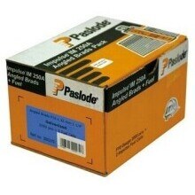 PASLODE 300272 F16 x 45mm GALV ANGLED BRADS & 2 FUEL CELLS FOR IM65A (BOX 2000)