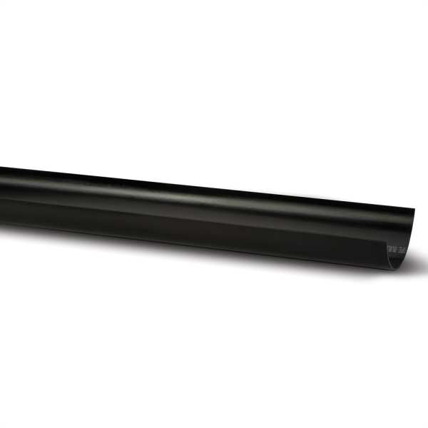 Polypipe 112mm x 2m Half Round Gutter Black