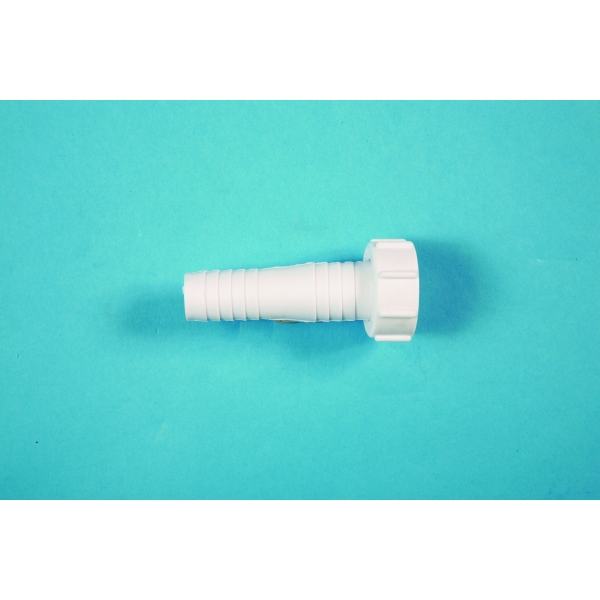 Polypipe 40mm Hose Pipe Connector 1"BSP Threaded Nut White