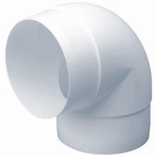 POLYPIPE DOMUS 40490 ROUND PIPE DUCT BEND 90deg BEND