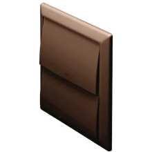 POLYPIPE DOMUS WALL OUTLET & GRAVITY FLAP BROWN 44910B