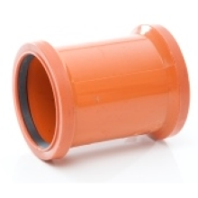 Polypipe PVC Double Socket Coupler