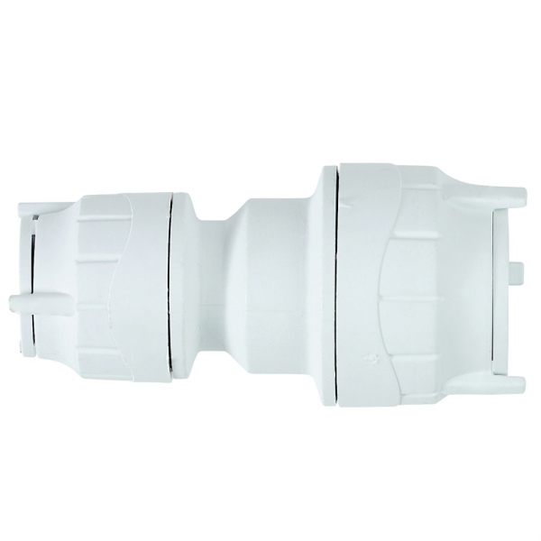 Polyfit Reducing Coupler White 22mm x 10mm