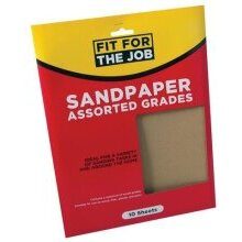 RoDo 230mm x 280mm Assorted Sandpaper (10 Pack)