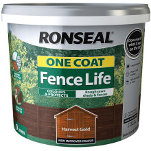 Ronseal One Coat Fencelife 9L Harvest Gold 38298