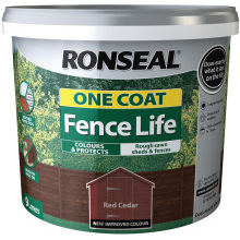 Ronseal One Coat Fencelife 9L Red Cedar 38296