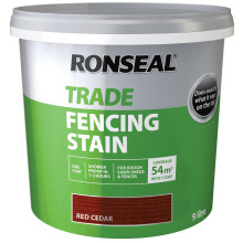 RONSEAL TRADE FENCING STAIN 9l RED CEDAR 38581