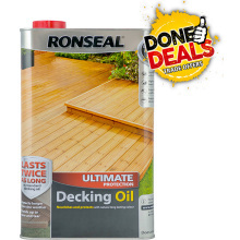 Ronseal Ultimate Decking Oil Coloured 5L Natural Oak 37299
