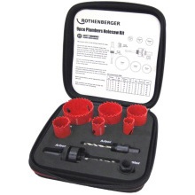 ROTHENBERGER PLUMBERS HOLE SAW KIT 19-22-29-38-44-57mm 114202R