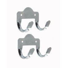 ROTHLEY H370XX PACK OF 2 DOUBLE TOOL HOOKS ZINC PLATED