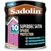 Sadolin Superdec Opaque Ext Satin 2.5L White Wo Base 5028845