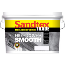 Sandtex Trade High Cover Smooth 10L Masonry Paint Magnolia 5025723