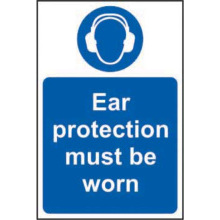 SAV SIGN 200mm WIDE x 300mm EAR PROTECTION 11446