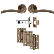 Sines Ultimate Latch Pack Antique Brass UDP008AB/INTB