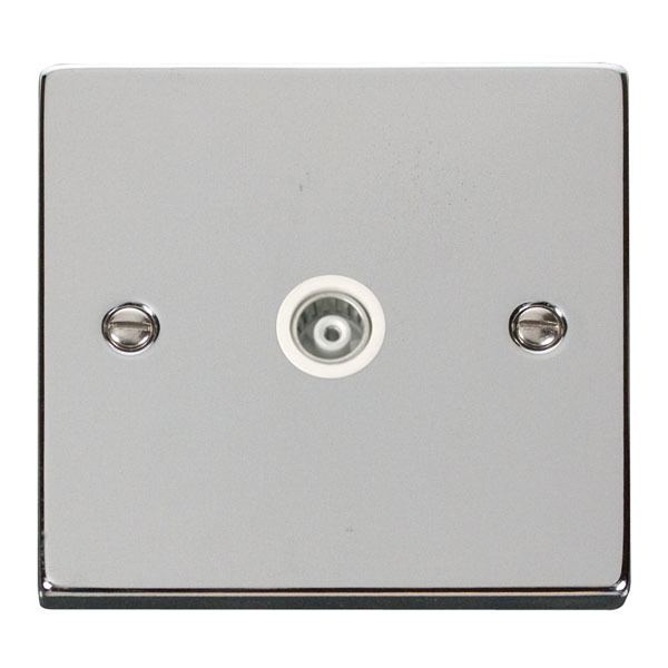 Click VPCH158WH Single Isolated Coaxial Socket Outlet