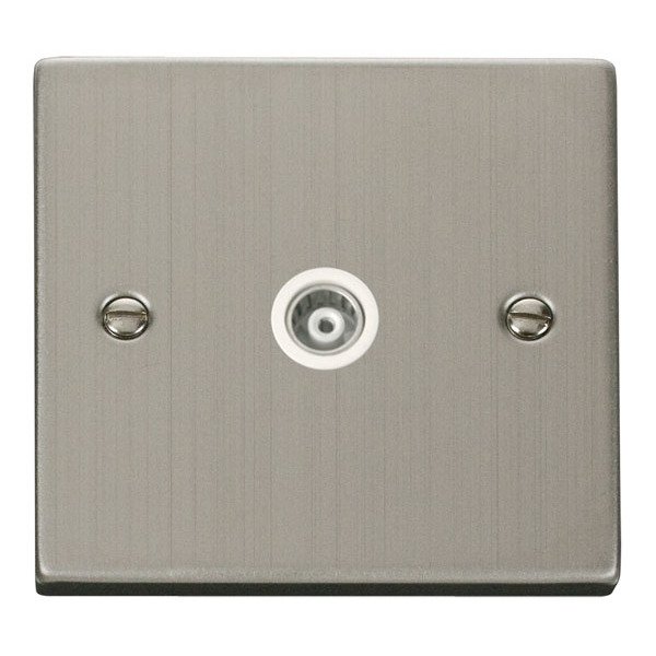 Click VPSS158WH Single Isolated Coaxial Socket Outlet