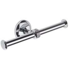 Solo Double Toilet Roll Holder Chrome Plated