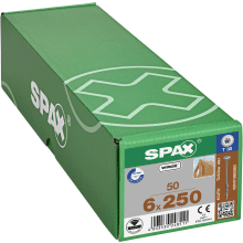Spax Construction Screw With Washer-Head - Partial Thread - Wirox Coated 6.0 X 250mm