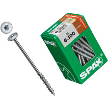 Spax Construction Screw With Washer-Head - Partial Thread - Wirox Coated 6.0 X 100mm