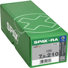 Spax Frame Anchor Screw - Full Thread - Wirox Coated 7.5 X 210mm