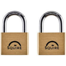 Squire Brass Body Twin Pack Keyed Alike 50mm LN5T