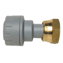 Straight Tap Connector Grey 22mmx3/4inch 