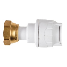 Straight Tap Connectors White 15mmx1/2inch