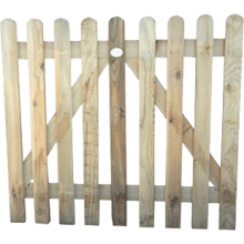 TAFS Round Top Wicket Pressure Treated Gate 900x1000mm