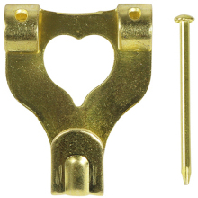 Timco Double Picture Hooks No.3 Electro Brass (Bag 4)