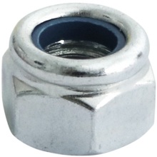 Timco Hexagon Locking Nuts With Nylon Inserts Bright Zinc Plated