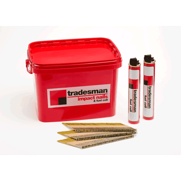 Tradesman Galvanised Nail/Fuel Handy Pack 3.1x65mm