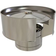 TWPRO 2-150-091 ANTI-WIND COWL 150mm STAINLESS STEEL