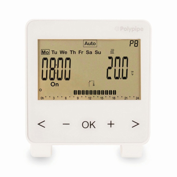 UFH Digital Room Thermostat RF White