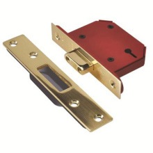 UNION 3 LEVER STRONGBOLT DEADLOCK VISI PACK Y2103S-PB-2.5 BRASS