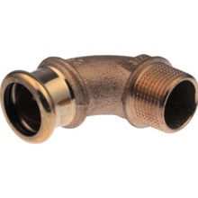 YORKSHIRE XPRESS 15mm x 1/2" S13/6092G COPPER MALE ELBOW 38333